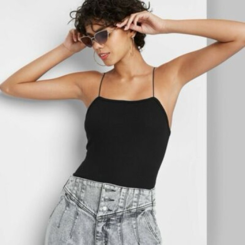Wild Fable Black Bodysuit Tank